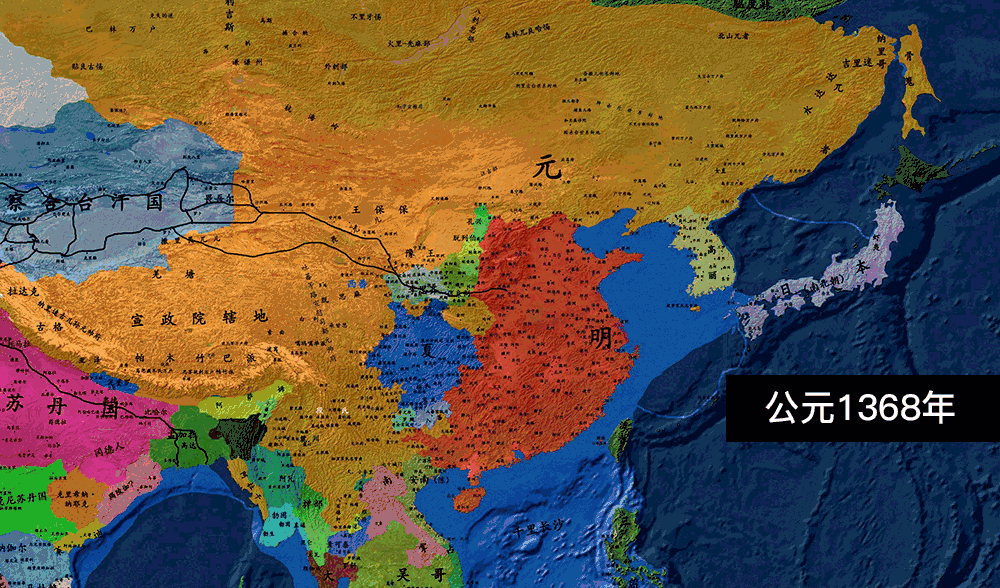 在如此危机四伏的国际环境下,朝阳般的明朝铁血而尚武.